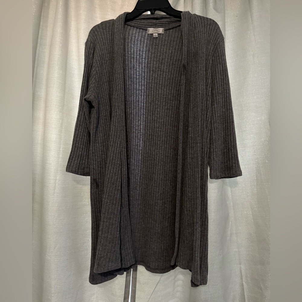Gray Women's Open Front Cardigan